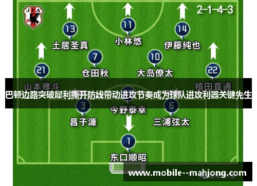 巴顿边路突破犀利撕开防线带动进攻节奏成为球队进攻利器关键先生